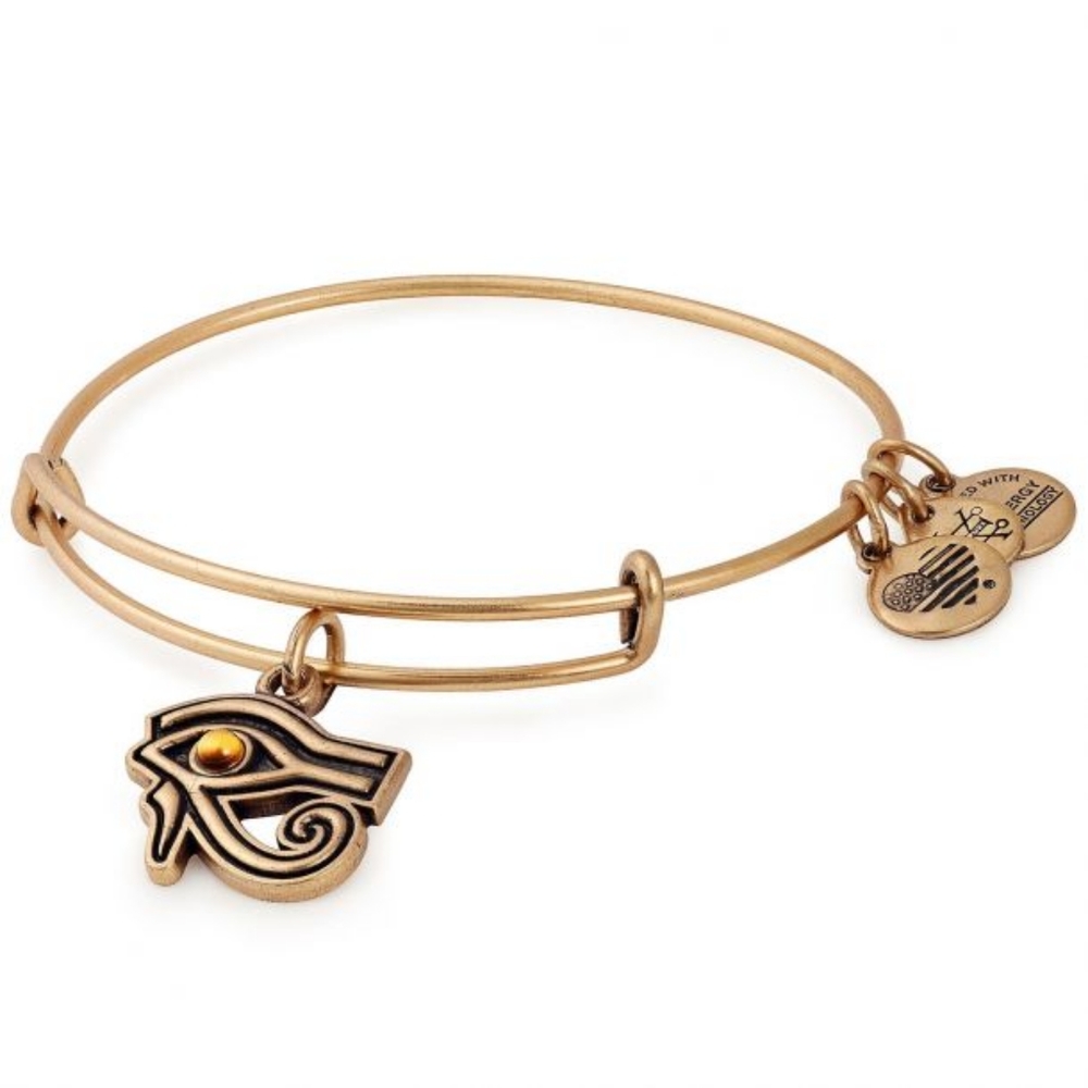 Alex and Ani Eye of Horus Rafaelian Gold Bangle NIP Protection|Power|Knowledge